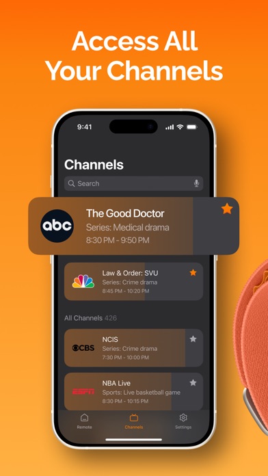 Remote Control Orange TV Screenshot
