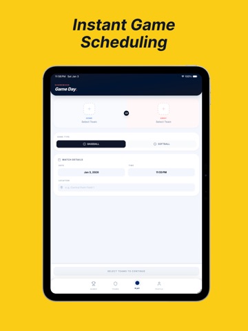 ScoreBook Baseball Scoring App iPad screenshot