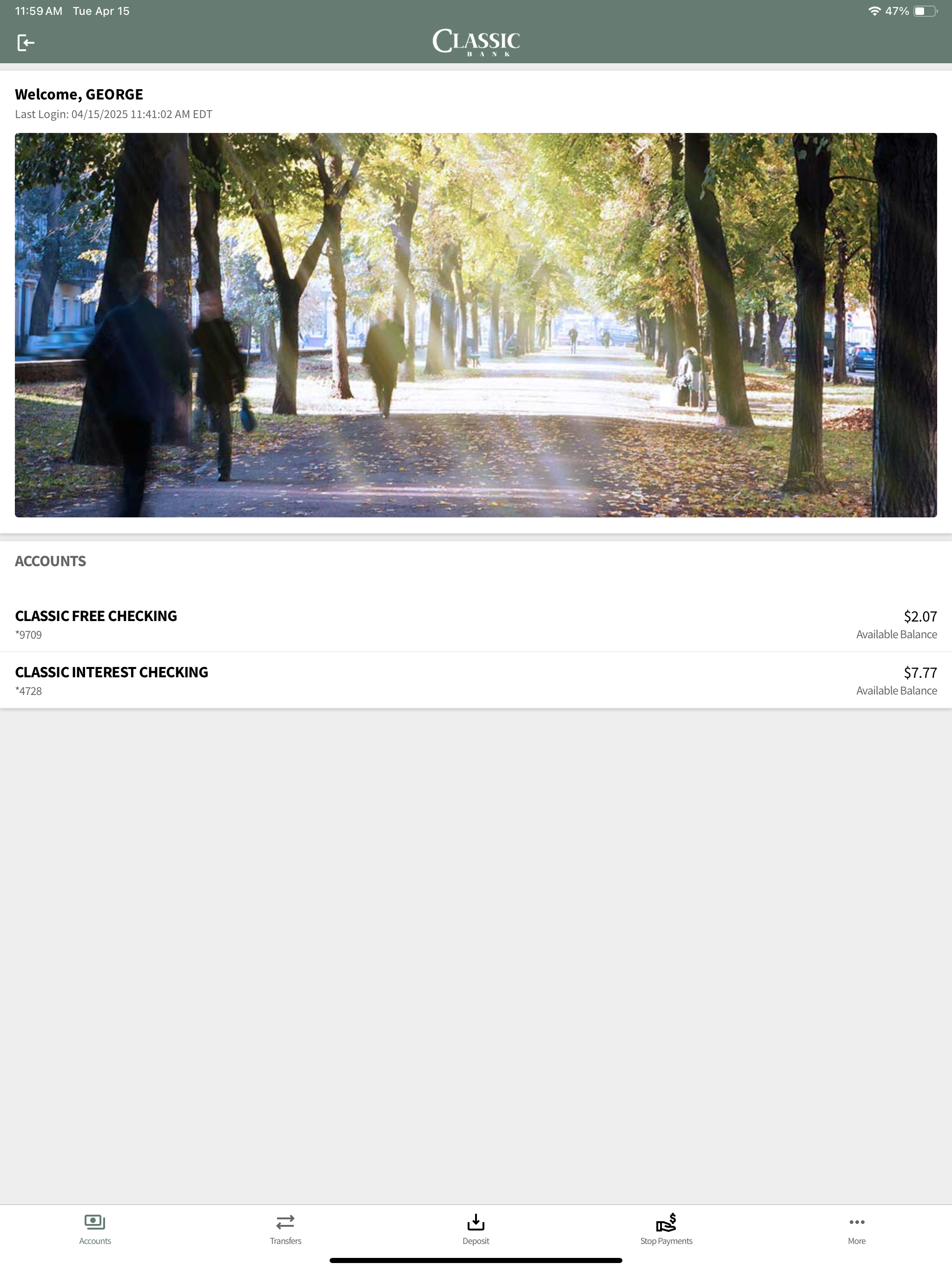 Classic Bank Mobile screenshot 8