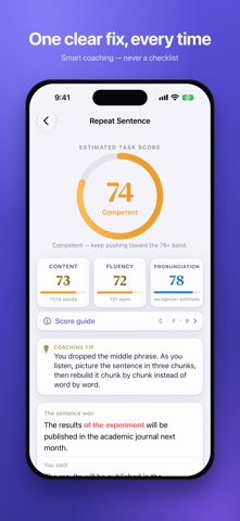 Fluent79: PTE Speaking Coach Screenshot 5 of 9