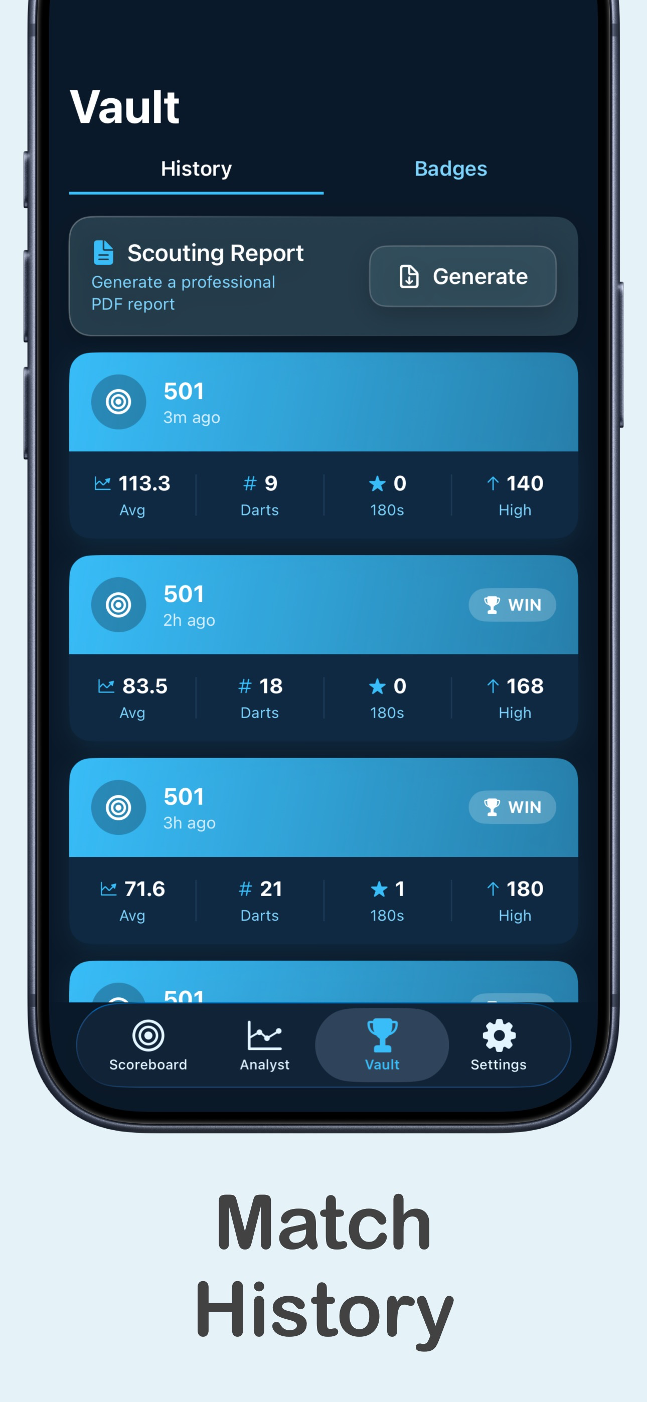 Precision Darts: Scoreboard screenshot 6