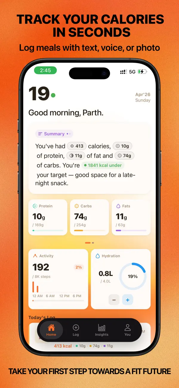Screenshot #1 pour Calofy: AI Calorie Tracker