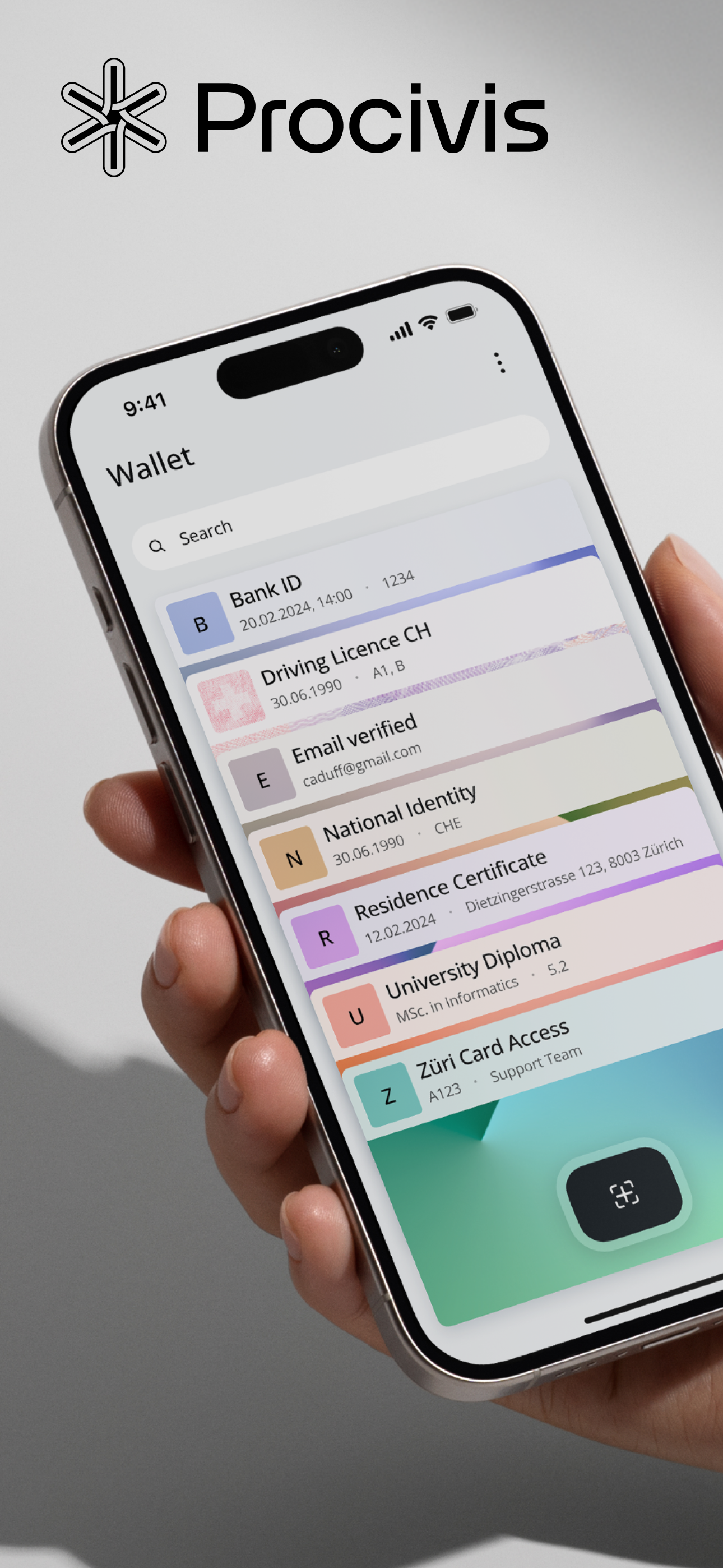 Procivis One Wallet