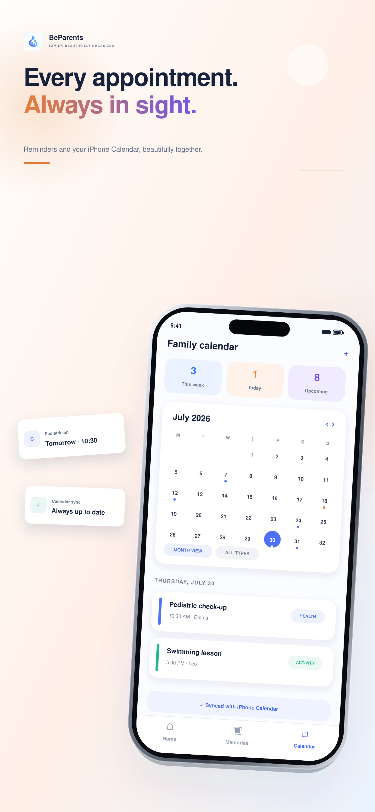 BeParents · Family & Memories screenshot 4
