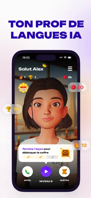 Emma: Parler anglais iPhone screenshot 2