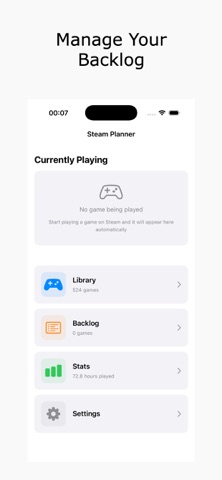 Steam Plan screenshot