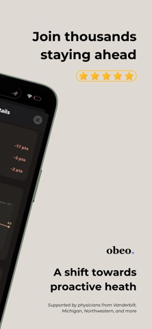 Obeo: Forecast Your Health screenshot