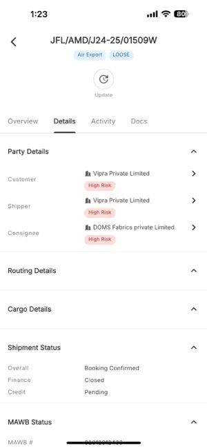 Shipmnts screenshot 4