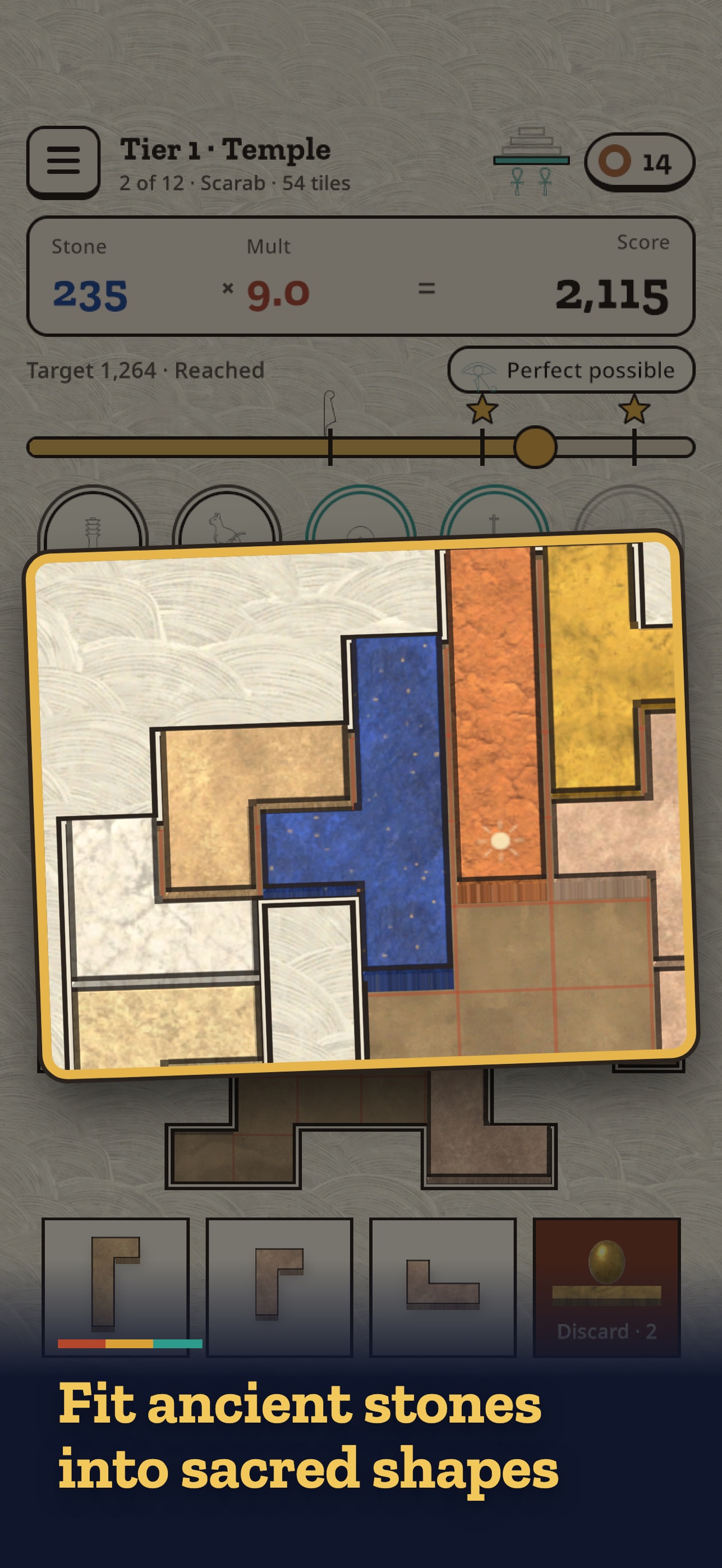 Screenshot 1 of Dynasty of Stone: Block Puzzle