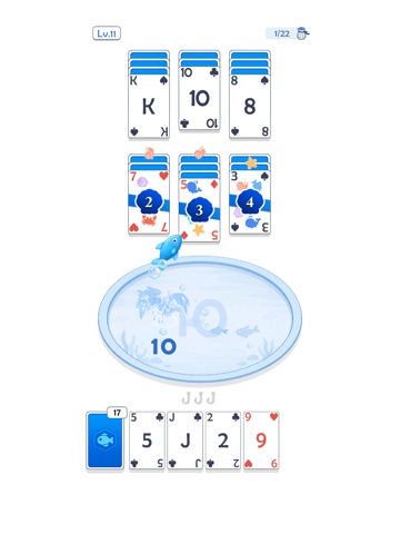 Solitaire Fishing iPad screenshot