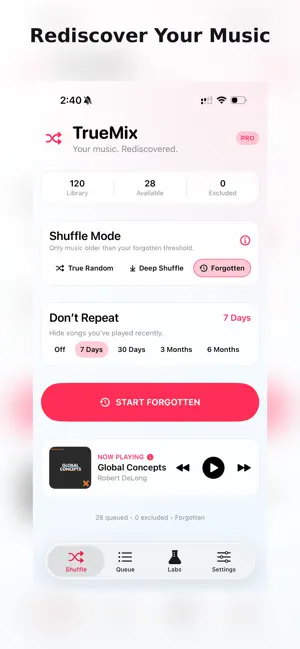 TrueMix: Music Shuffle screenshot 1