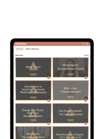 Manifest Your Health iPad screenshot