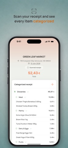 Numo — Smart Receipt Scanner Screenshot 1 of 4