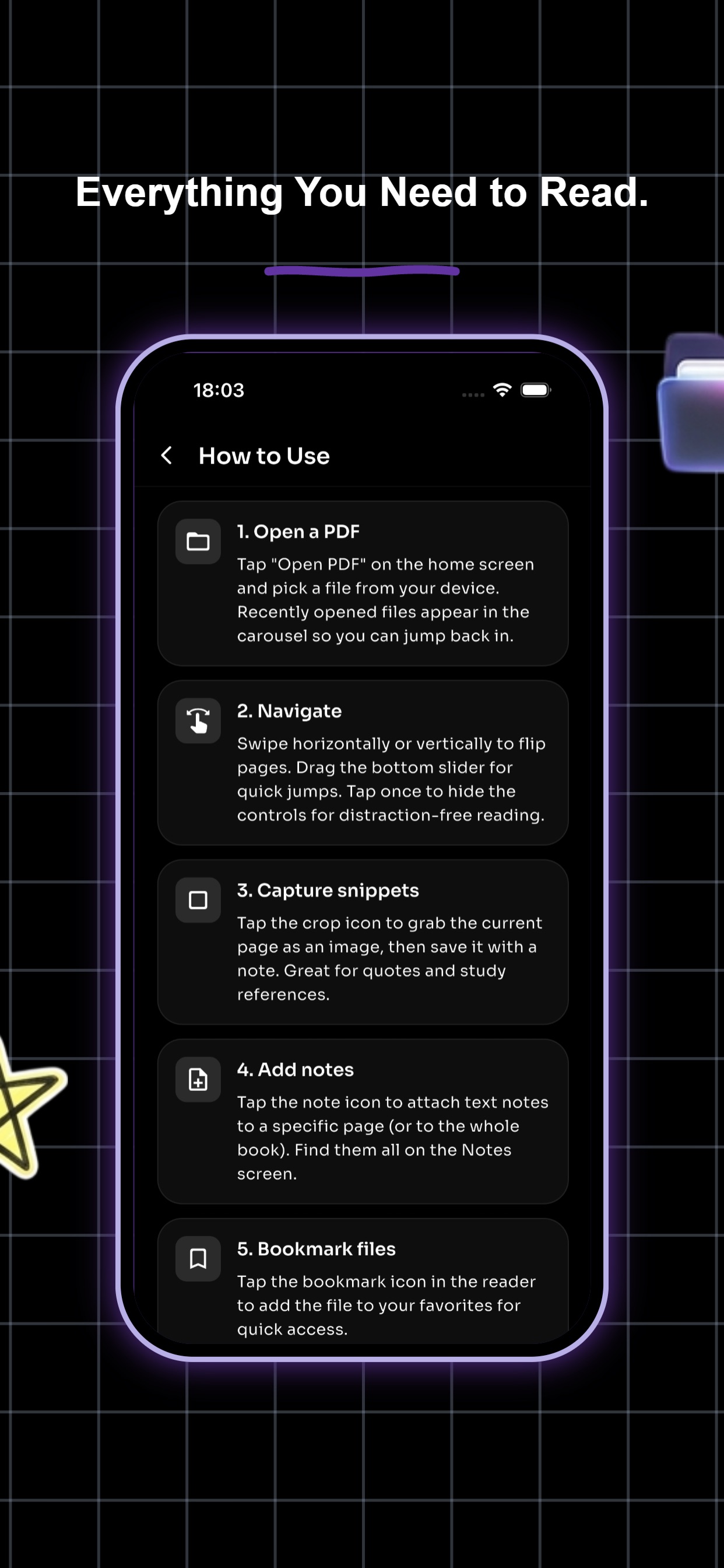 Screenshot 3 of Black Reader – PDF Reader