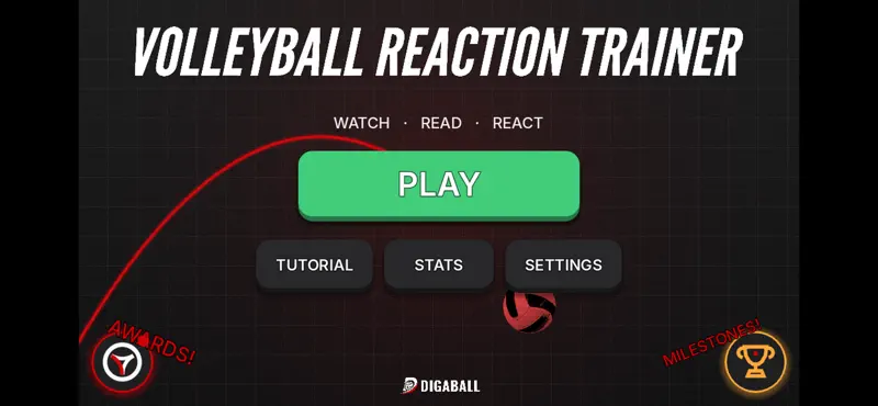Volleyball Reaction Trainer screenshot 1 of 5