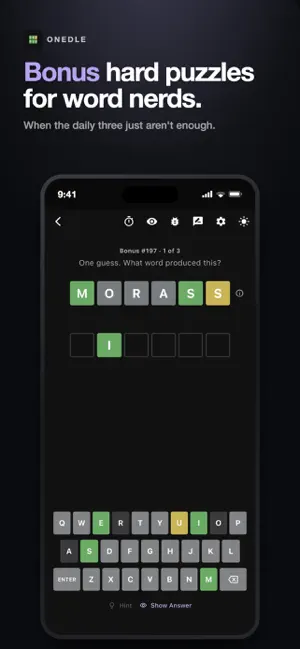 Onedle - One Guess Word Game screenshot 4