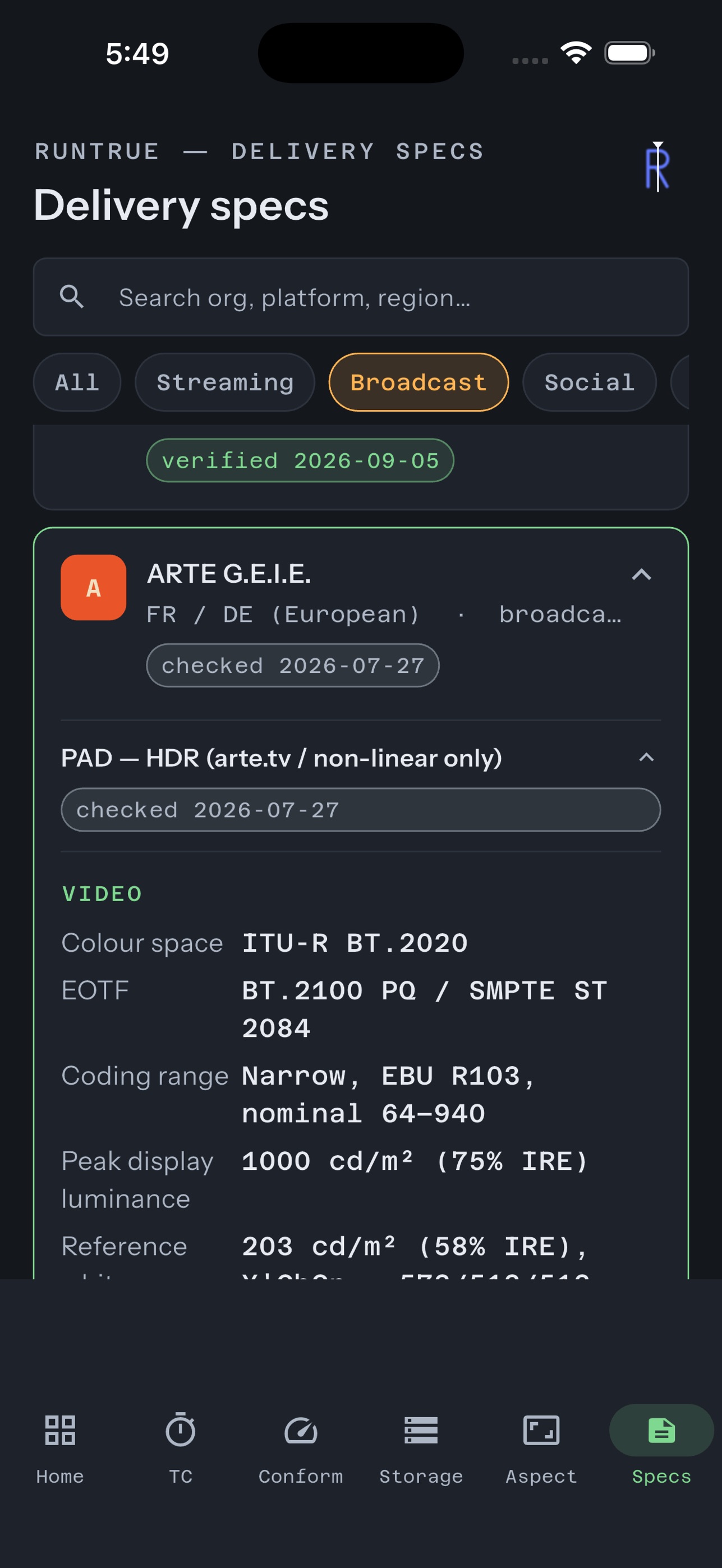 Screenshot 7 of Runtrue: Timecode & Post Kit