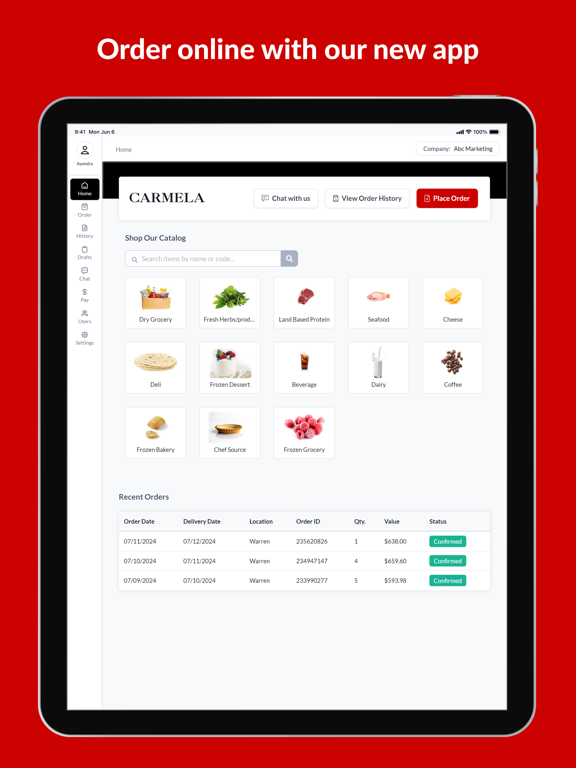 Screenshot #4 pour Carmela Foods