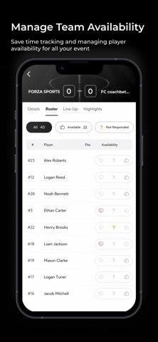 Forza Sport management iPhone screenshot