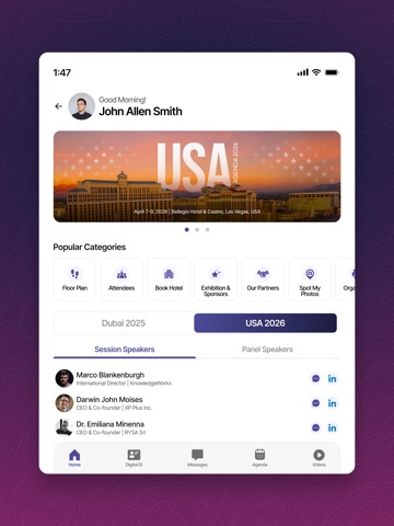 The 2.0 Conferences iPad screenshot