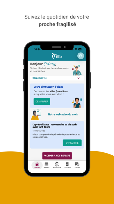 Screenshot #1 pour Tilia pour les aidants