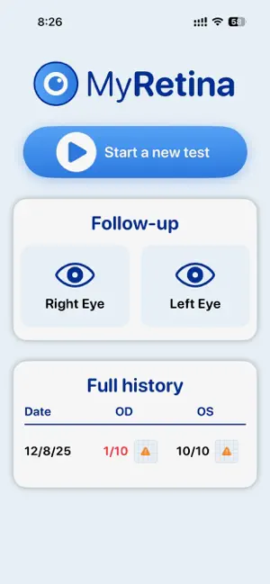 MyRetina screenshot 1