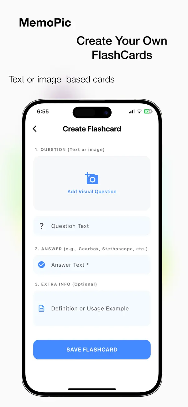 Screenshot #2 pour MemoPic: Learn with Flashcards