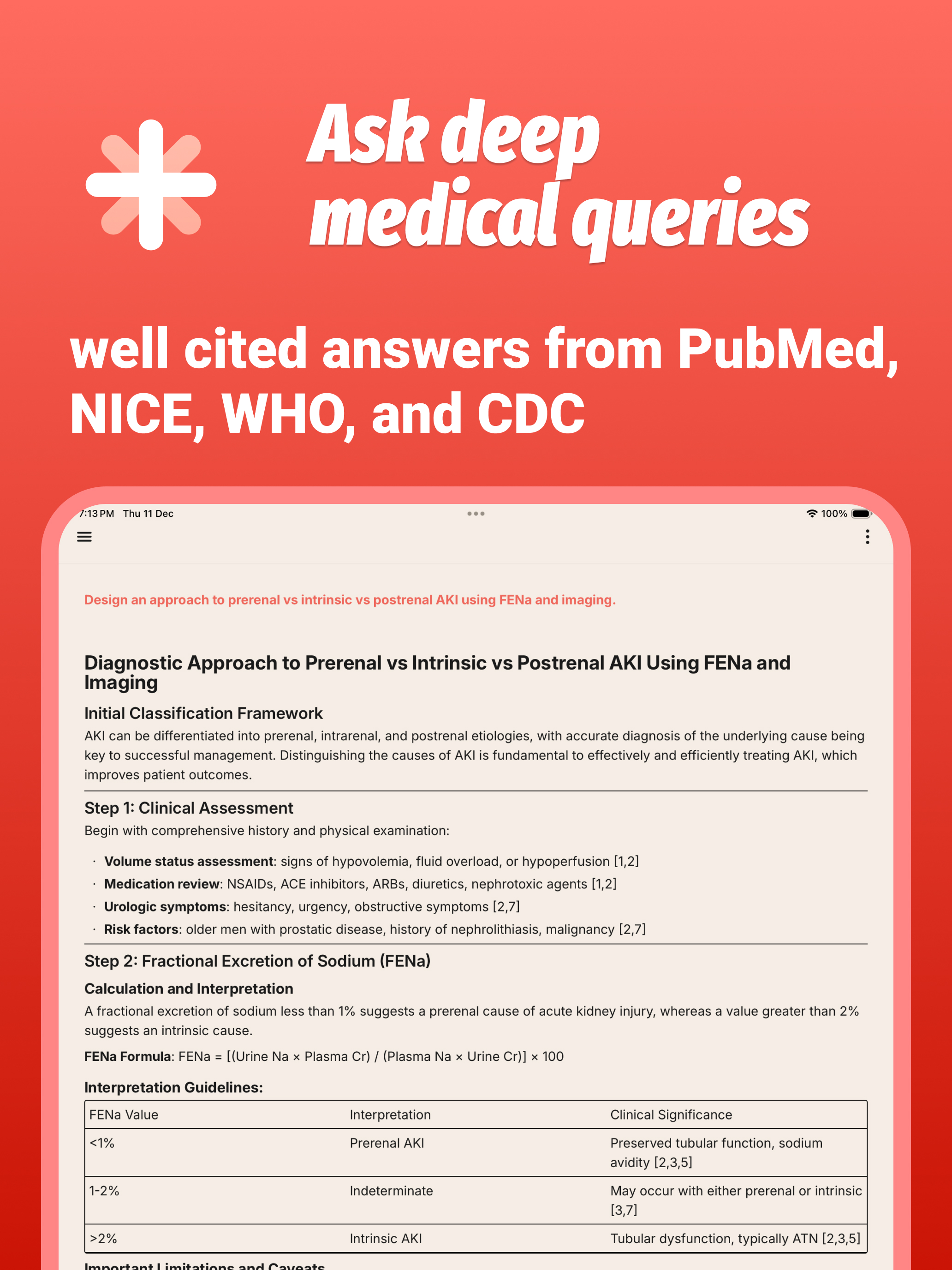 Medical AI: chat with evidence