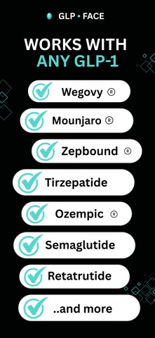 GLP-1 Face: AI Scan & Tracker iPhone screenshot