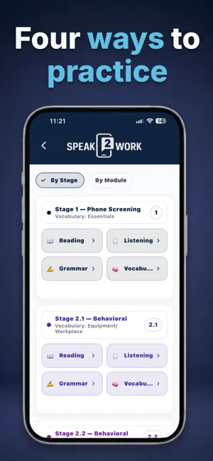 Speak2Work: ESL Job English screenshot 4
