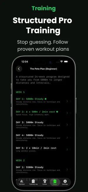 SplitRowr: Rowing Erg Monitor screenshot 4