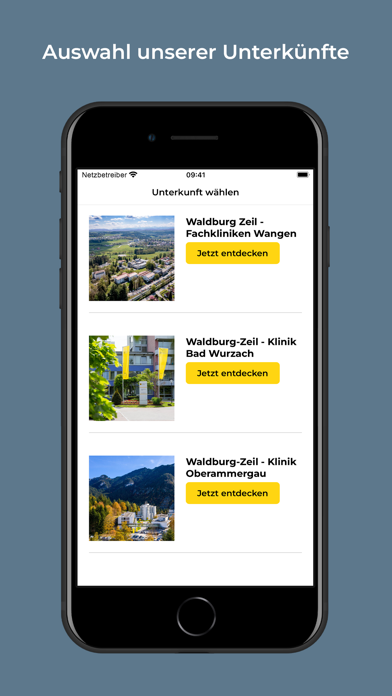 Waldburg-Zeil Kliniken Screenshot