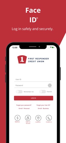 First Responders Credit Union iPhone screenshot