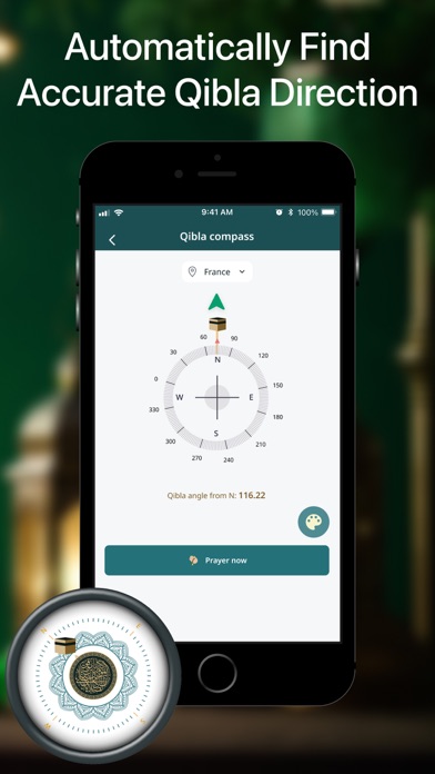 Prayer Times & Qibla Finder Screenshot