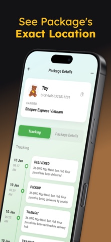 Package Tracker - UPX screenshot