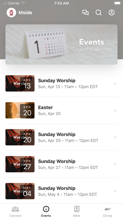 App screenshot