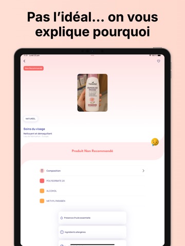 SkeenFit : Scan Cosmétique iPad screenshot