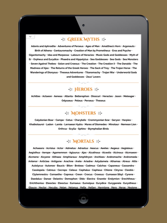 Greek Mythology - Gods & Myths iPad screenshot 5 - Education app