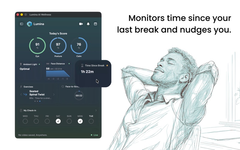Lumina AI Wellness iPhone screenshot