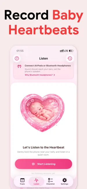 Hear Baby Heartbeat - BabyBeat screenshot 2