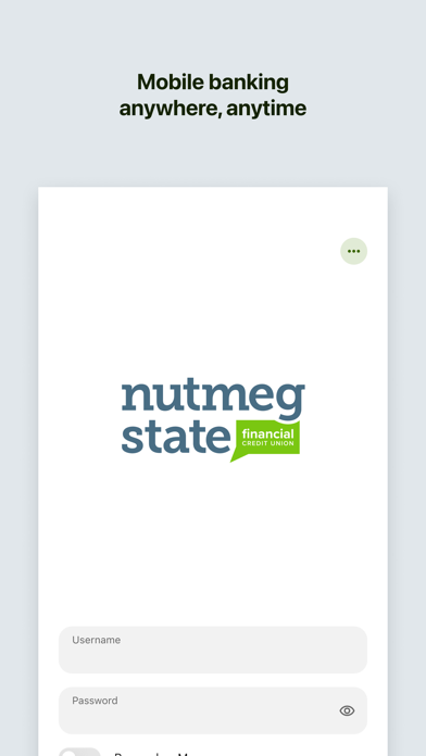 Nutmeg State FCU Mobile app screenshot