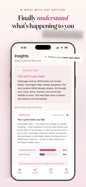 Miya: Perimenopause & ADHD screenshot 1