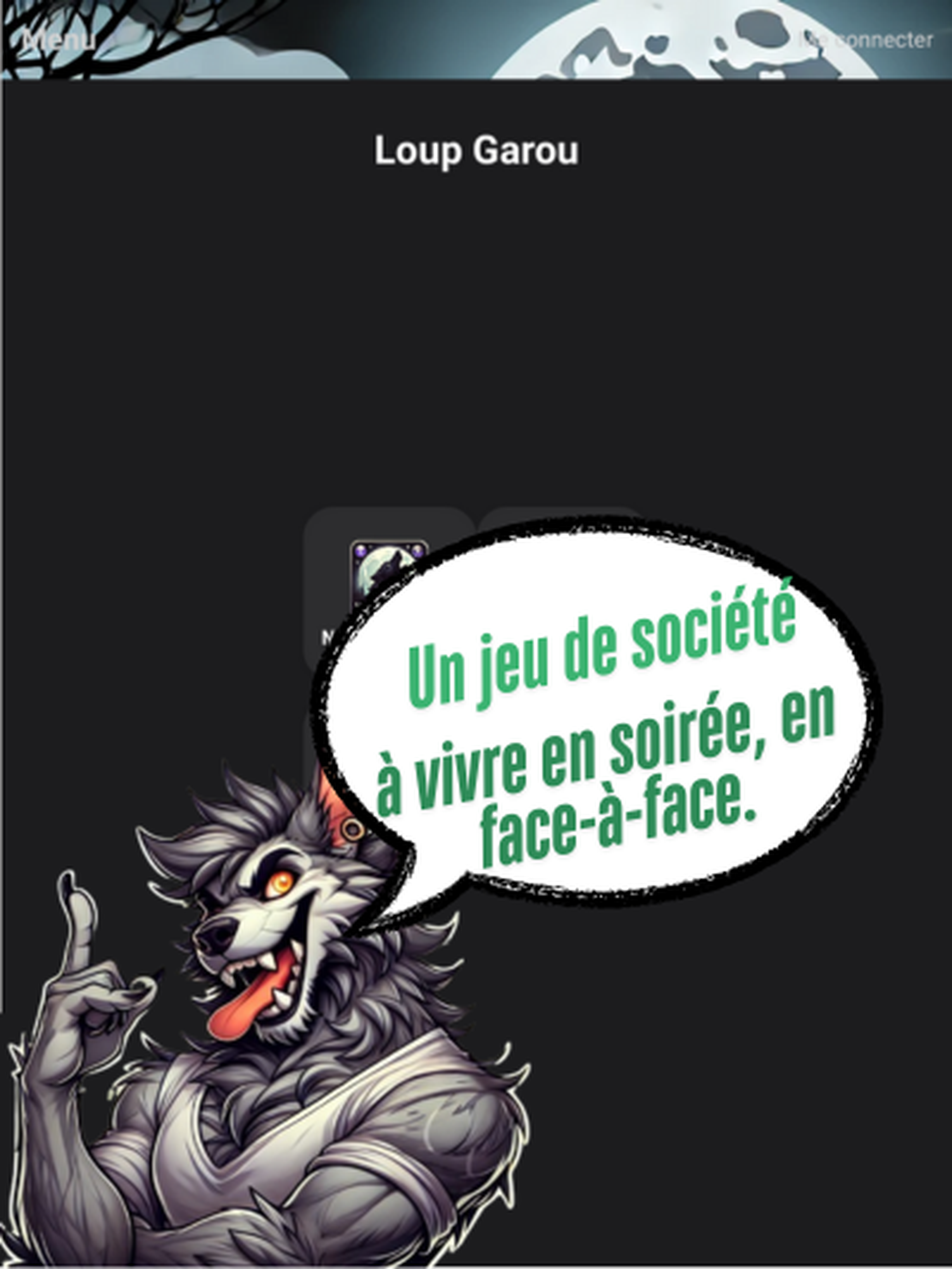 Loup garou sans carte