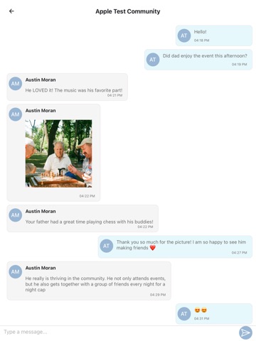 Trilogy Health Services iPad screenshot