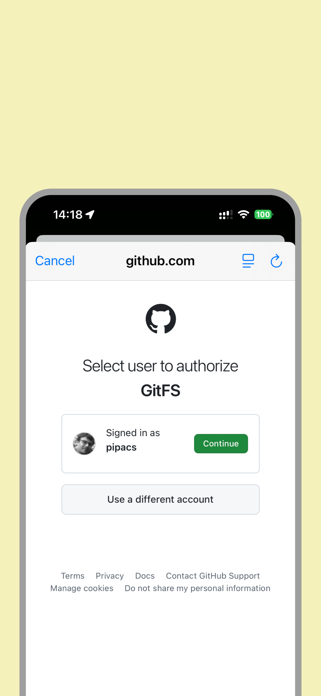 GitFS: GitHub File Browser Screenshot 5 of 7