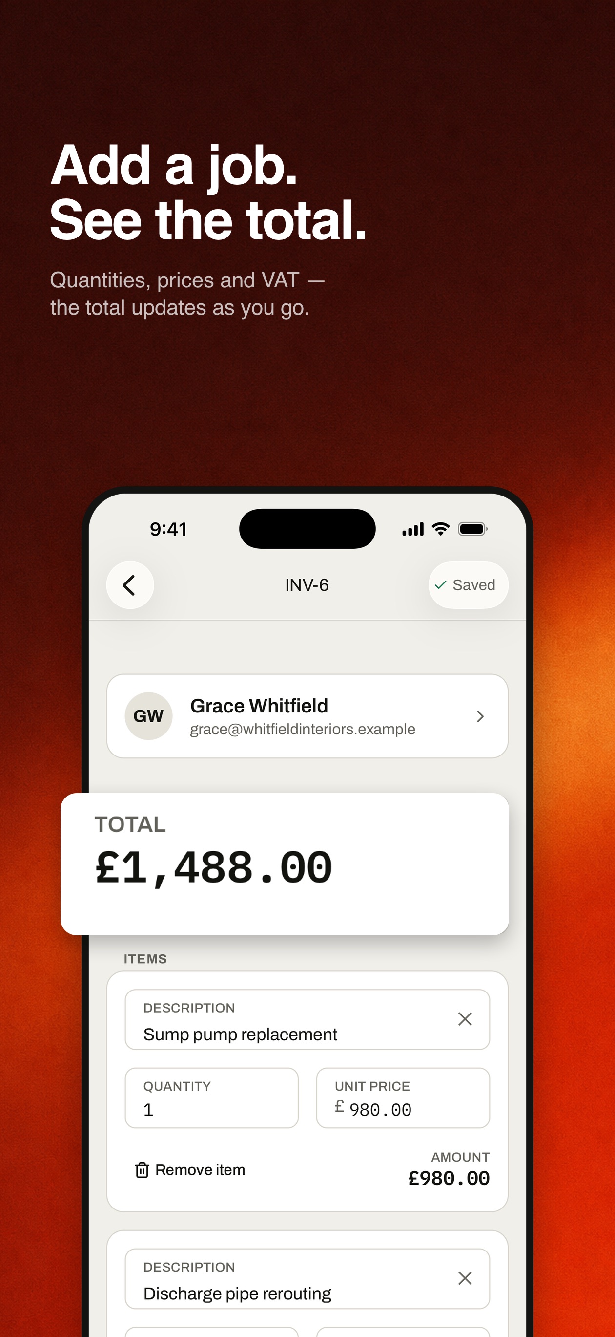 Screenshot 2 of Invoice Maker: Estimates App