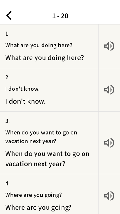 200 English Sentences Screenshot