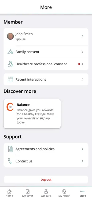 Bankmed iPhone screenshot 4
