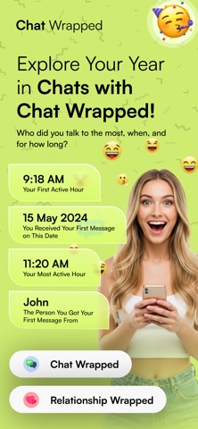 Chat Wrapped - Message Recap Screenshot 1 of 6
