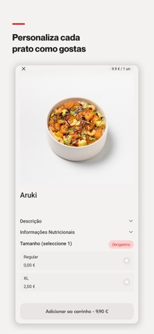 Aruki Sushi app screenshot